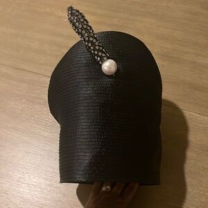 Show stopper!! Church Hats!!! Black Hat, Hat pin included! Lashell’s Designs